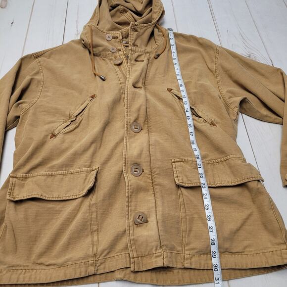 Free People Joshua tree tan hooded anorak utility jacket quilted - Picture 4 of 15